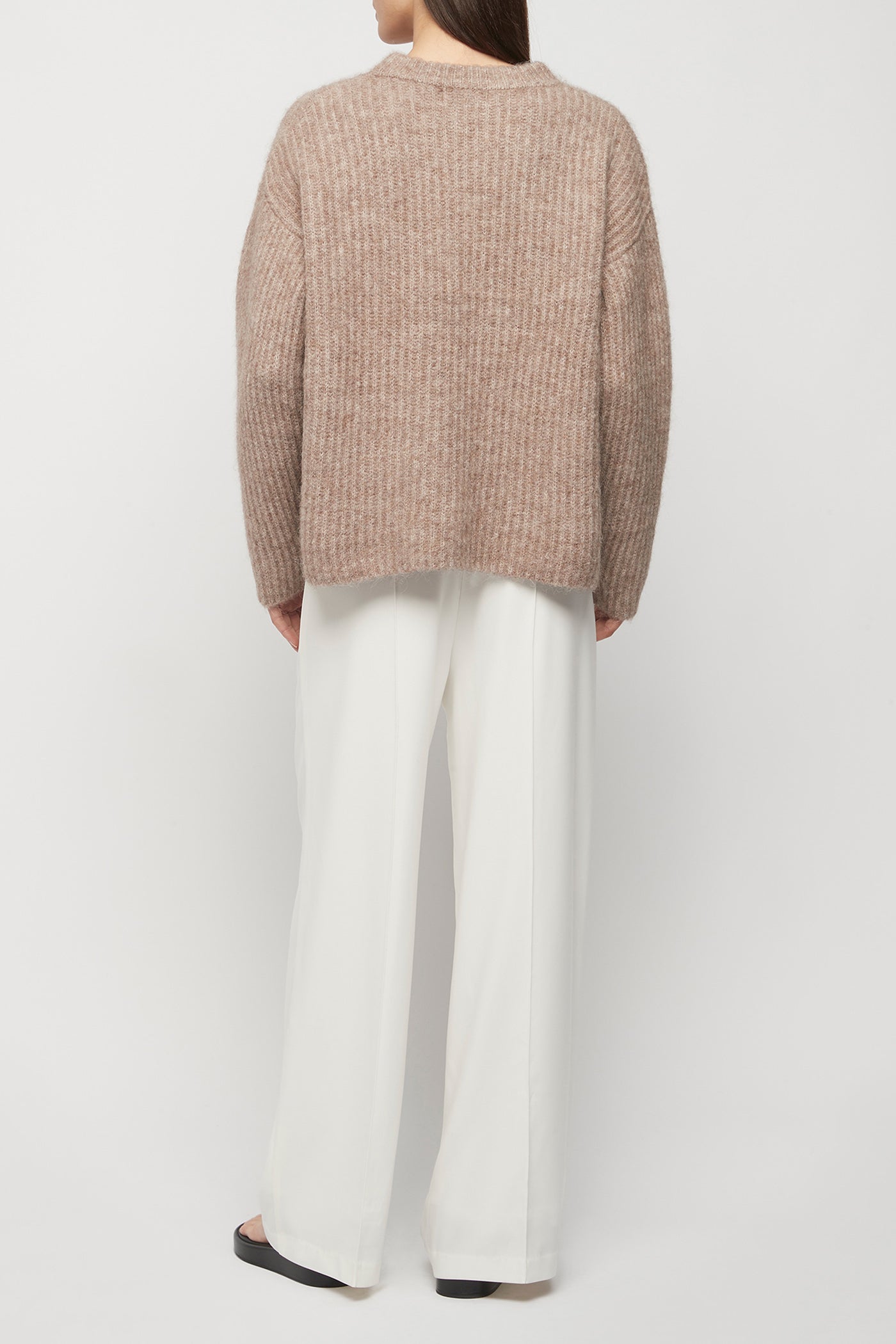 The Wool-Alpaca Crew Neck Knit