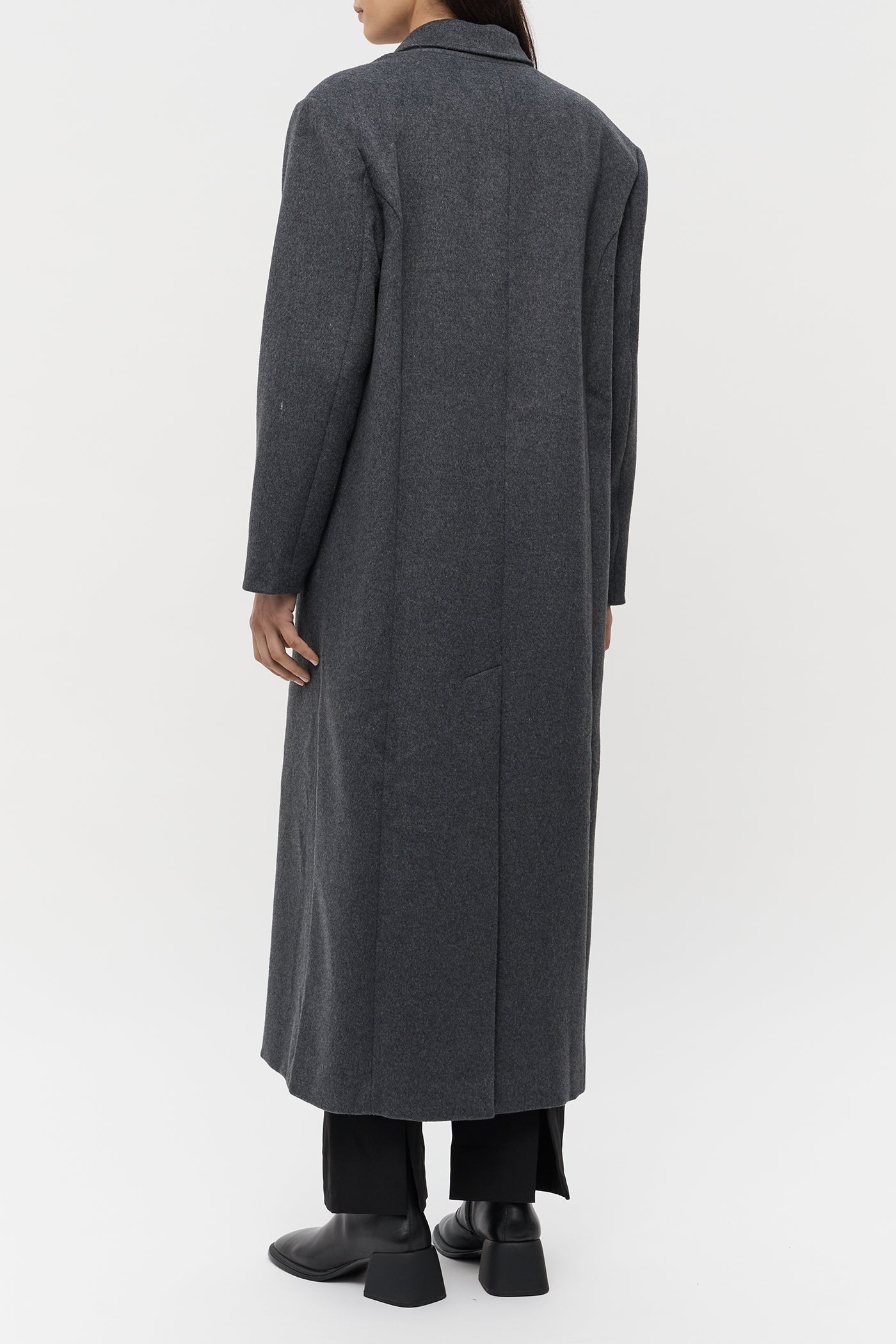 The Double Breasted Longline Wool Coat