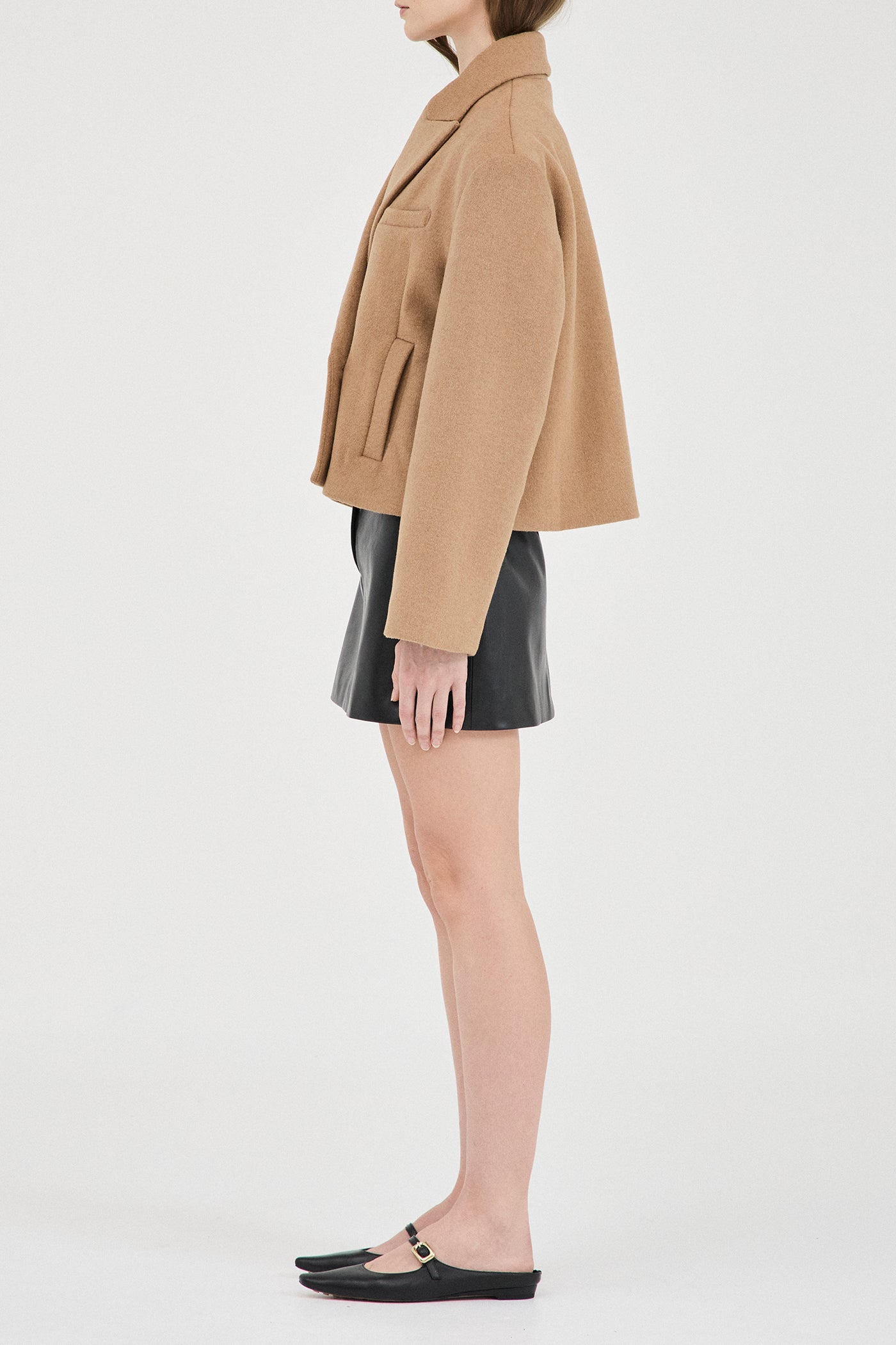 The Cropped Wool Coat