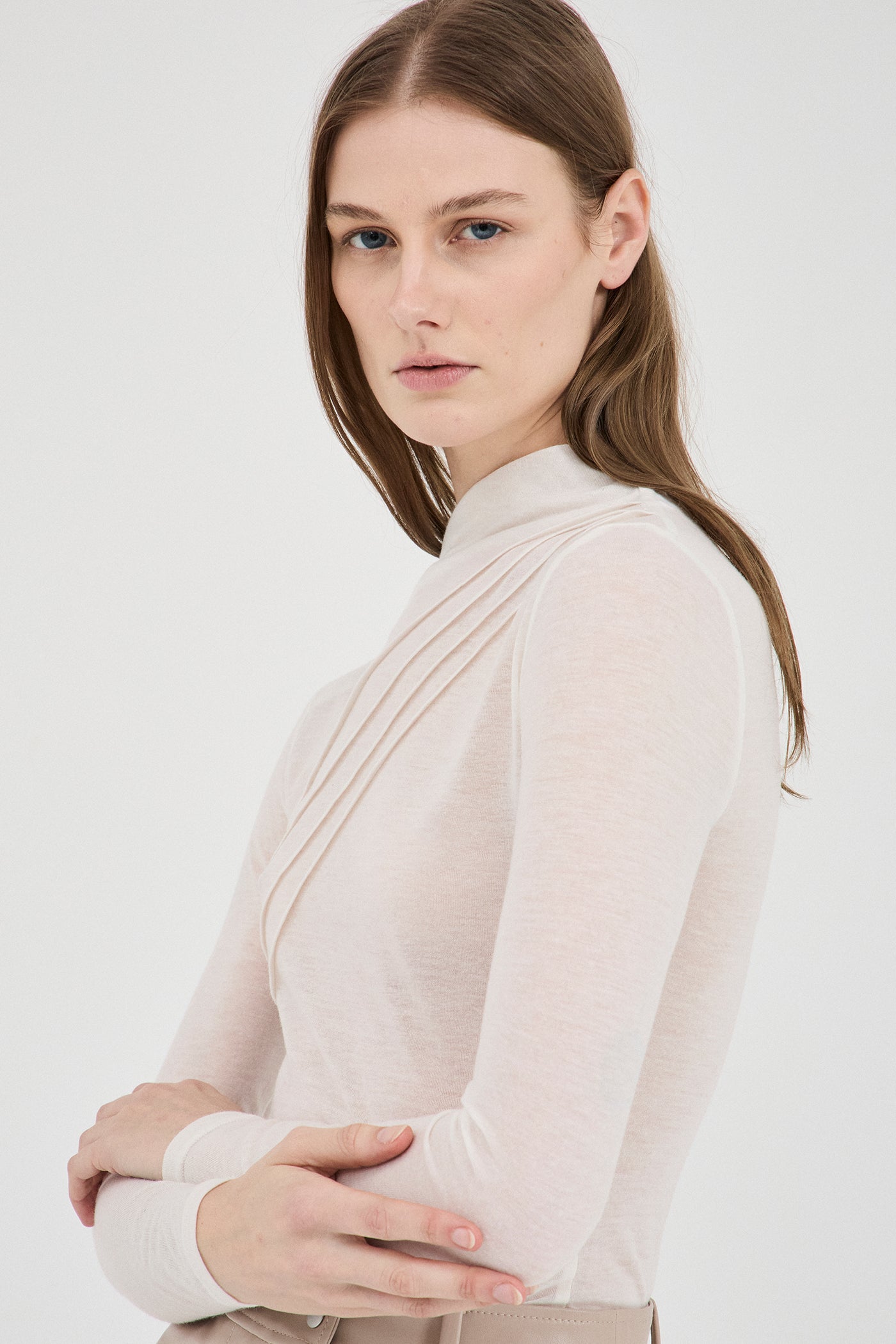 The Jersey Stitch Semi-Sheer Top