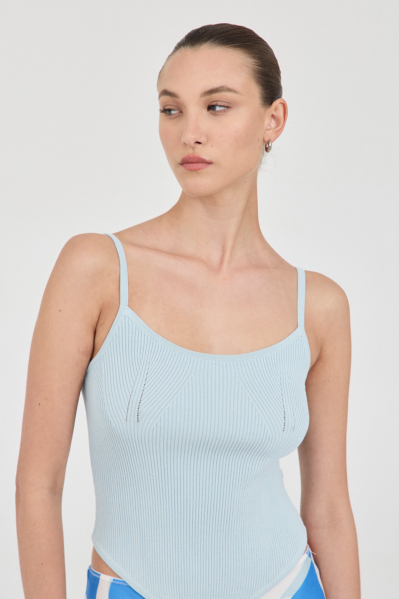 The Crepe Knit Rib Top